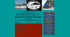 Desktop Screenshot of moonstonebeachsurfcamp.com